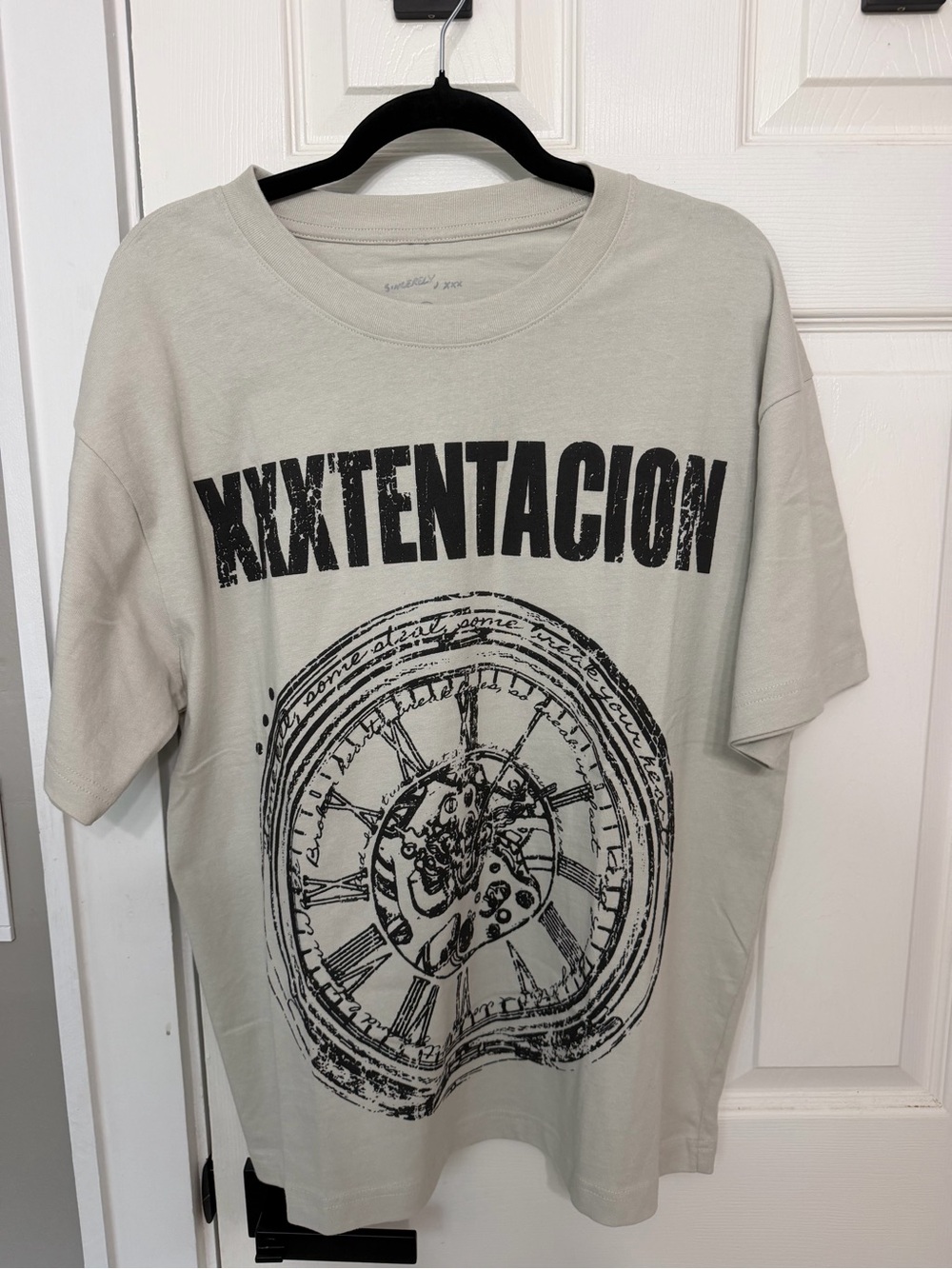 XXXTENTACION Men's Double-Sided Graphic Tee Gray Large